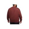 Nike Solo Swoosh Round Neck Comfortable Casual Fleece Long Sleeve Sweatshirt Men Sweatshirt Brown White DX1361-231