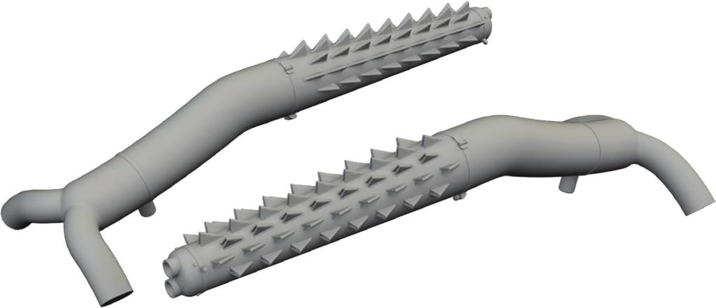 Eduard 1/48 DB-7B Boston III Flame-Suppressing Exhaust Pipe (for HK Models) Plastic Model Parts EDU6481128 (Airplane)