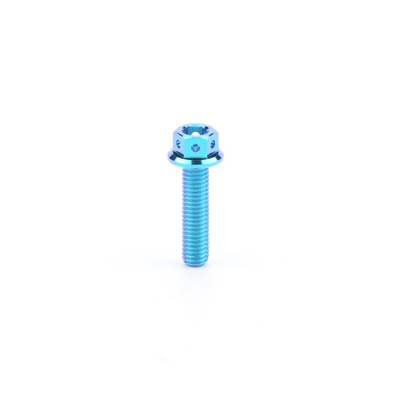 TMJ Titanium Bolts Hexagon and Flanged Head Race Spec Screws M6