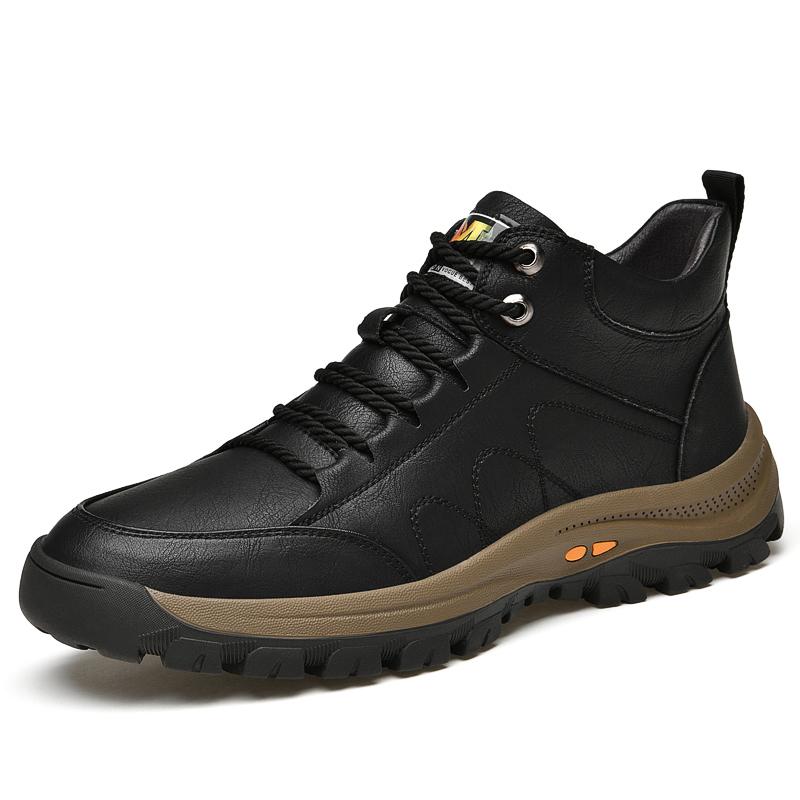 

Зимняя обувь Мужские ботинки Кроссовки на шнуровке Меховые теплые зимние ботинки Высокие плоские повседневные хлопковые ботинки Твердые зимние ботинки Инструментальная обувь для отдыха на природе 44