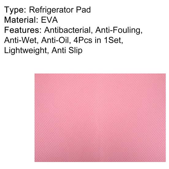 4Pcs Refrigerator Pad Anti Slip Kitchen Supply EVA Cuttable Refrigerator Pad Mat for Cabinets