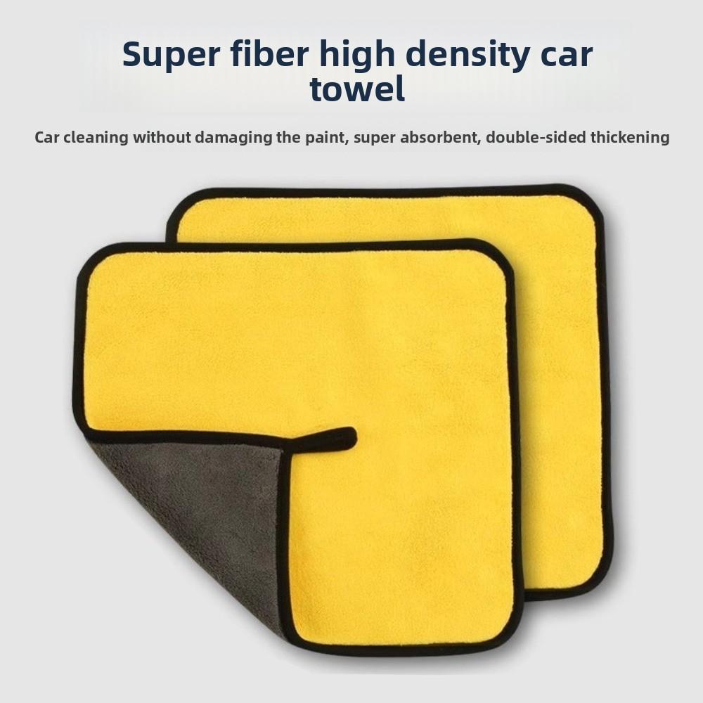 1/2/3/5 Pcs Microfiber Cleaning Towels Soft Double Layer Quick Dry Cloth for Car Window Mirror Kitchen Wiping Rag