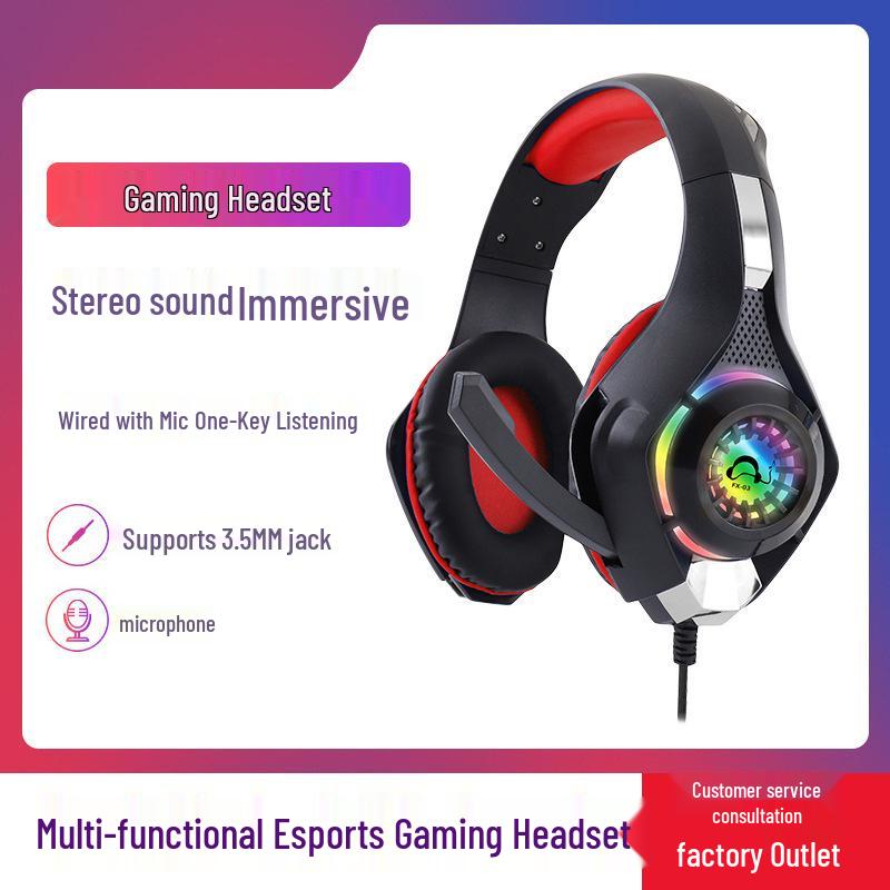 FX-03 Luminous 3.5mm Wired Gaming Headset for PC & PUBG