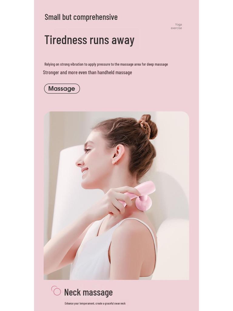 New Model Women's Dual-Head Silent Waist & Back Massager