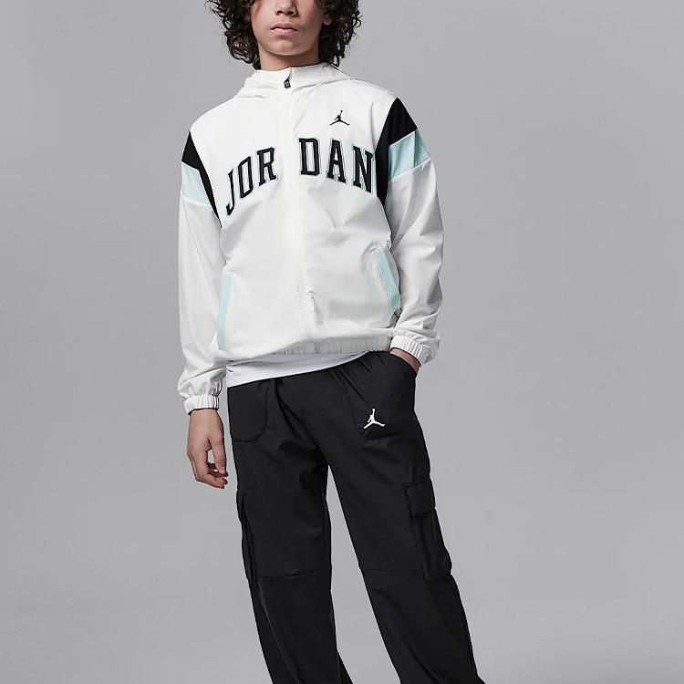 Jordan Jacket Jumpman Woven Comfortable Soft Stretch Kids Jackets White II3083-133