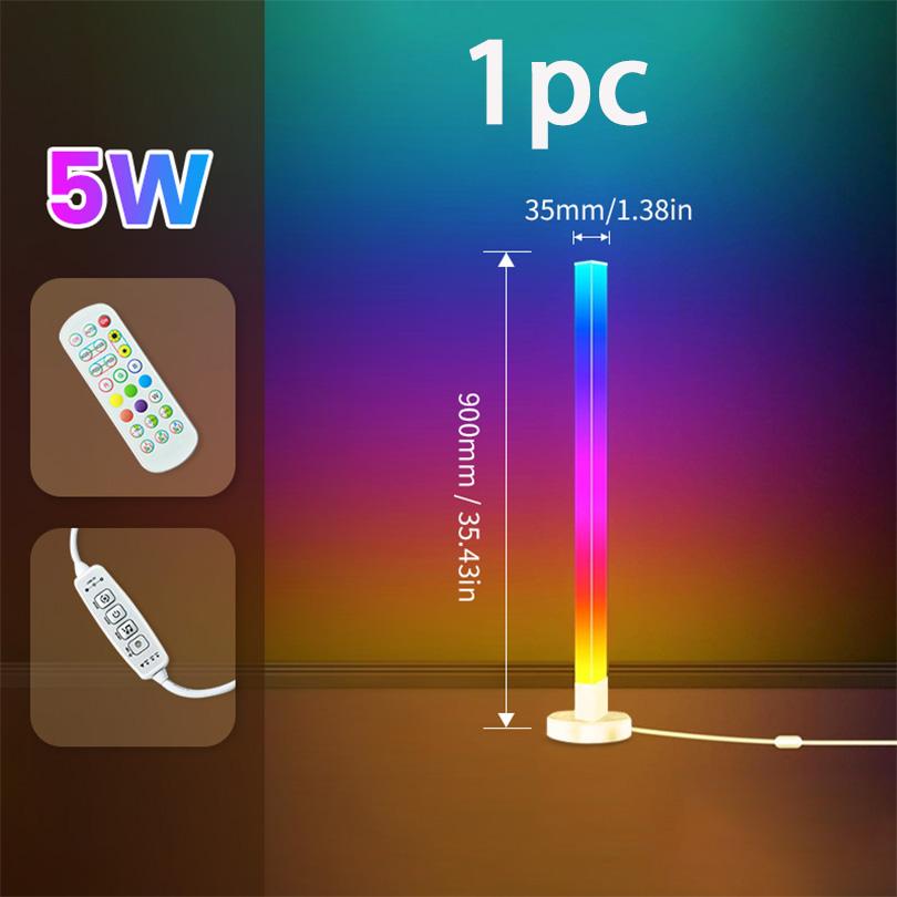 

150cm Smart Corner Floor Lamp Dimmable APP Control RGB LED Modern Mood Lighting Stand Lights for Bedroom Gaming Living Room