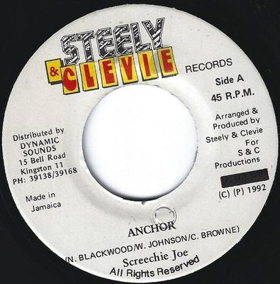 7inch Record SCREECHIE JOE - Anchor NONE Steely & Clevie 1992 Jamaica Reggae, Ska & Dub Used