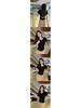 Women's Summer Slim Fit Pleated Short Sleeve T-shirt with Back Cutout