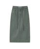 Sunburn Project String Color Denim Maxi Skirt, Khaki