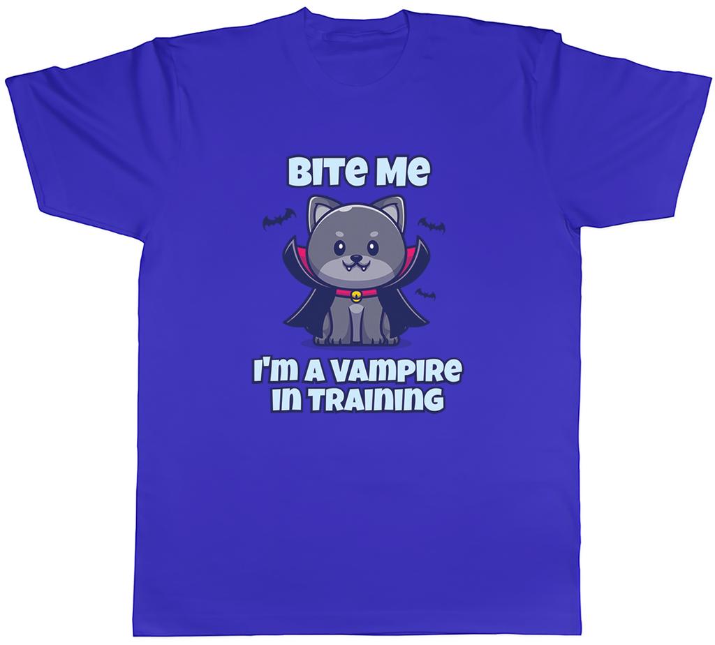 Bite Me Halloween Unisex T-Shirt Ich bin ein Vampir im Training Unisex Tee Geschenk