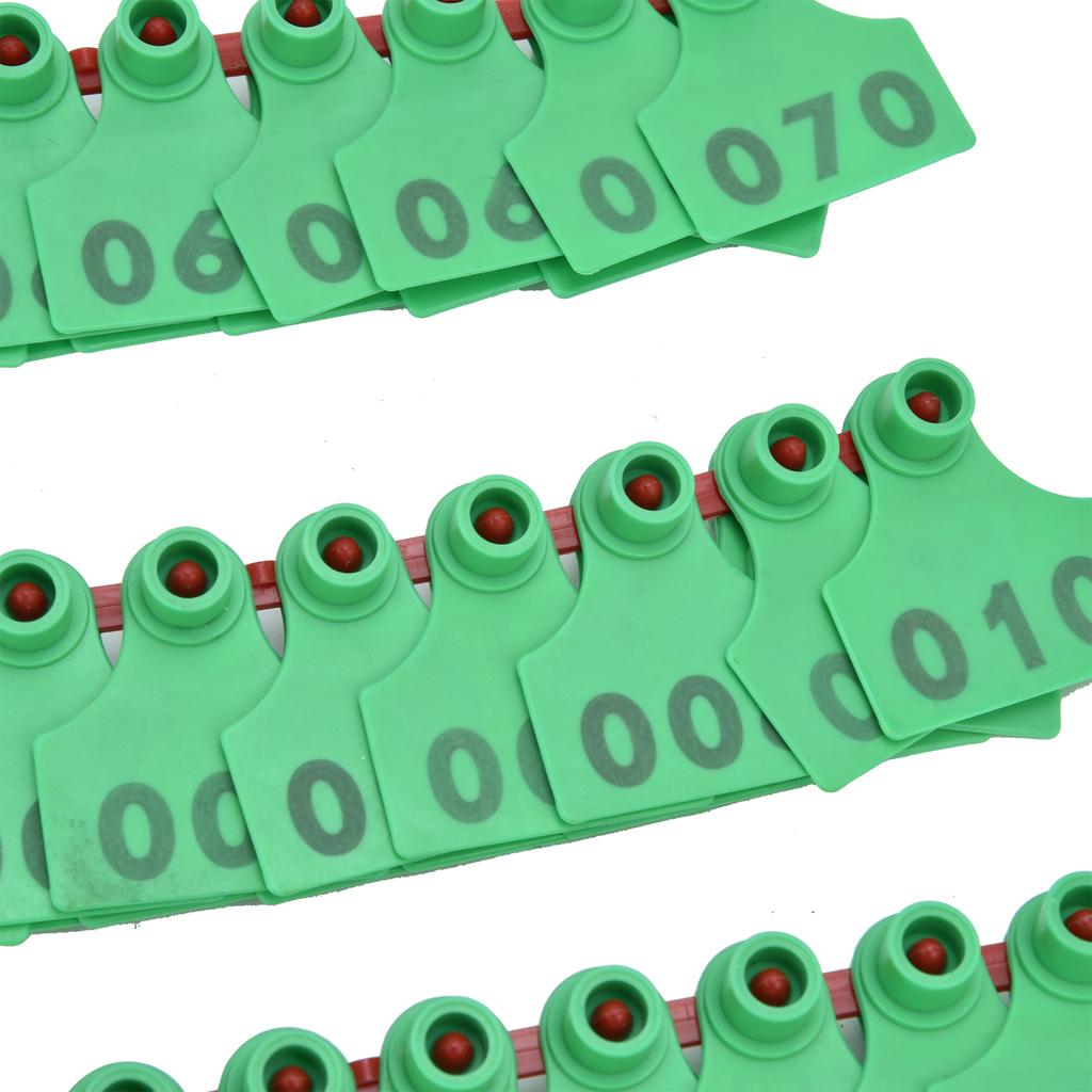 100Pcs TPU Cow Ear with Number 001‑100 Ear Label Farm Livestock Accessory