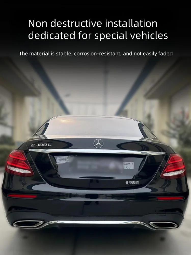 Autoaufkleber 90mm ABS Chrom Schwarz Logo Mercedes Emblem Hinterer Stern Aufkleber Für Mercedes Benz W203 W206 W212 X253 W167 W166 W247 C E