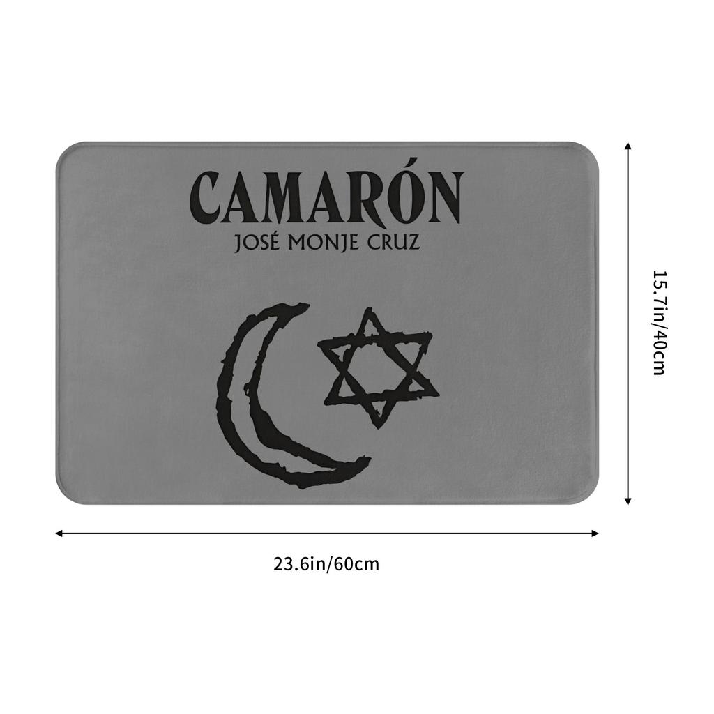 Vintage Singer Flamenco Legend Camaron Front Door Mat Anti-Slip Indoor Waterproof Doormat Living Room Entrance Rug Carpet