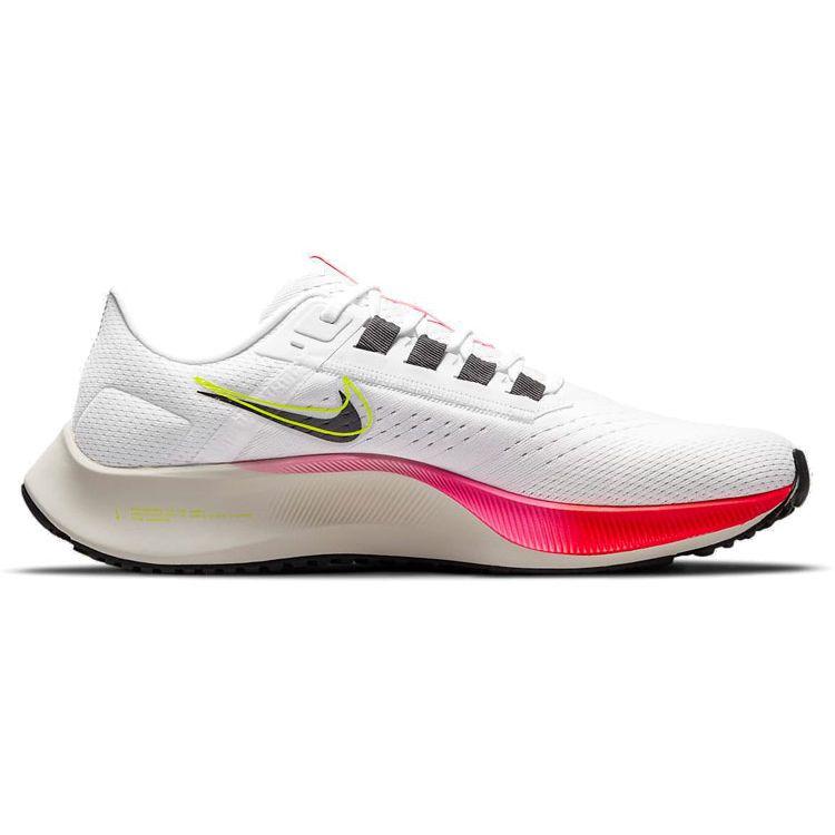 Nike Baskets Air Zoom Pegasus 38 Rawdacious Homme Blanc Football-Gris Rose-Explosion DJ5397-100