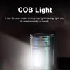 7LED Strong Light High Power LED Flashlight Rechargeable USB Torch Long Range Flashlight Fishing Hunting With COB Light