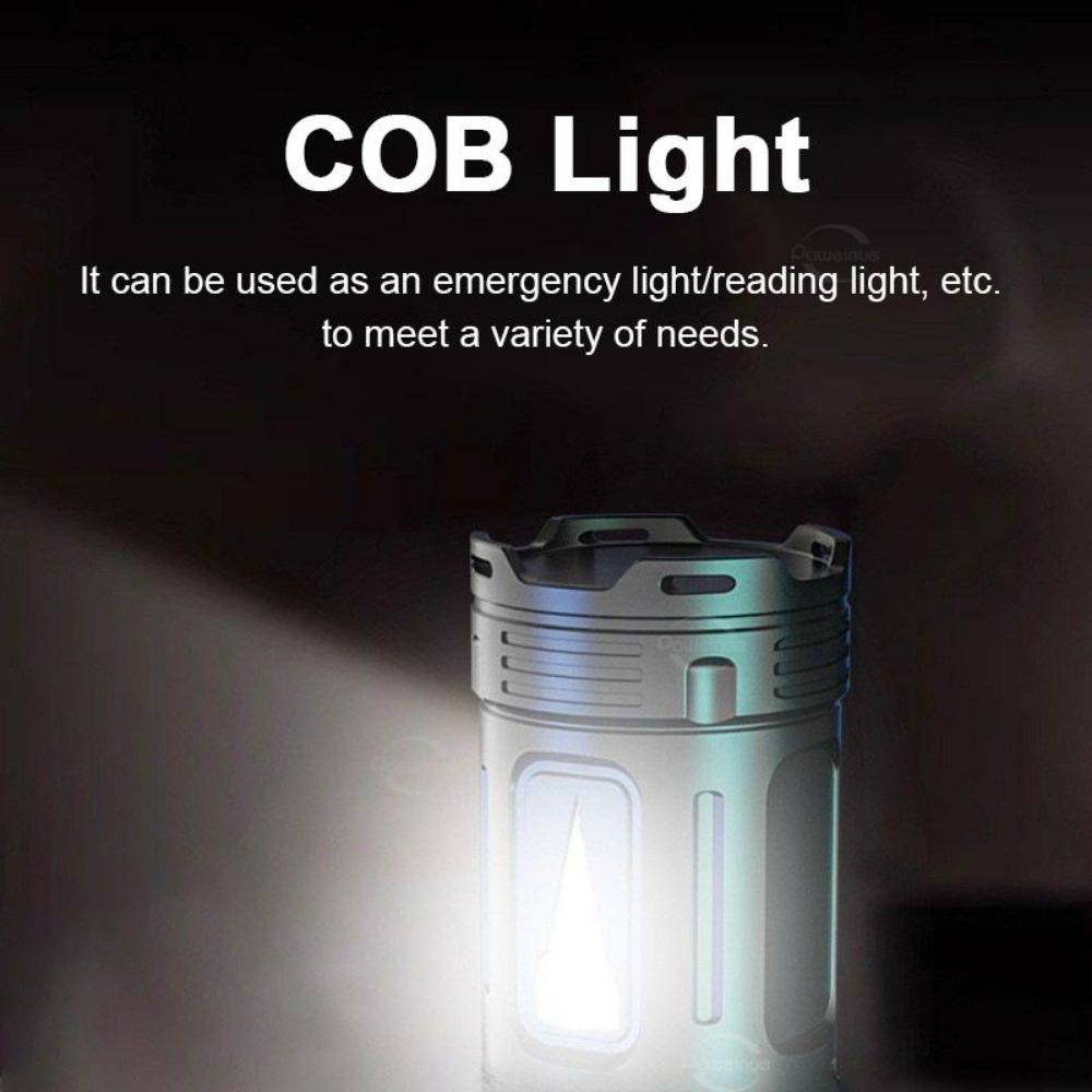 7LED Strong Light High Power LED Flashlight Rechargeable USB Torch Long Range Flashlight Fishing Hunting With COB Light