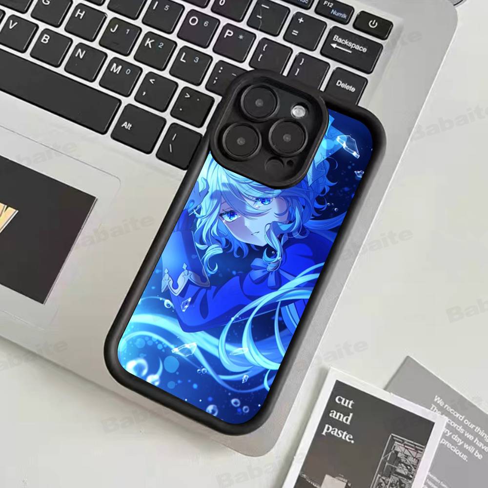 Genshin Impact Furina For iPhone 17 15 13 12 11 14 Pro Max X XR XS 16 Plus Shockproof Candy Back Cover