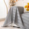 Anti-Scratching Chenille Sofa Towel Modern Minimalist Full Covered Non-Slip Cloth Four Seasons Universal Pure Color Cover Cover