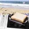 Handheld Outdoor Toast Toaster Rack Foldable Bread Rack Toast Bread Grill Rack  Meat Skewers