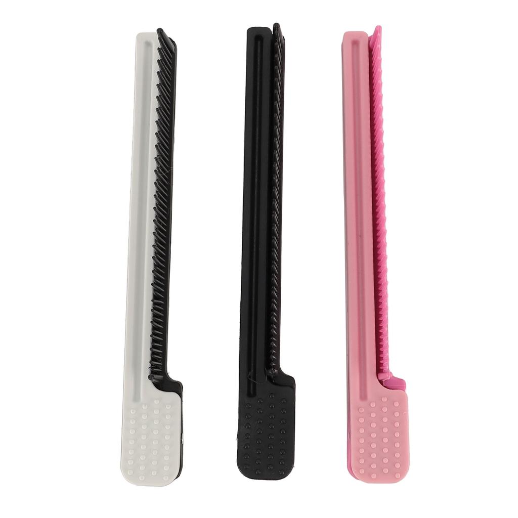 3pcs Teasing Clip Comb for Hair Stylist Parting Flat Iron Comb Attachment Clip On Coloring Styling