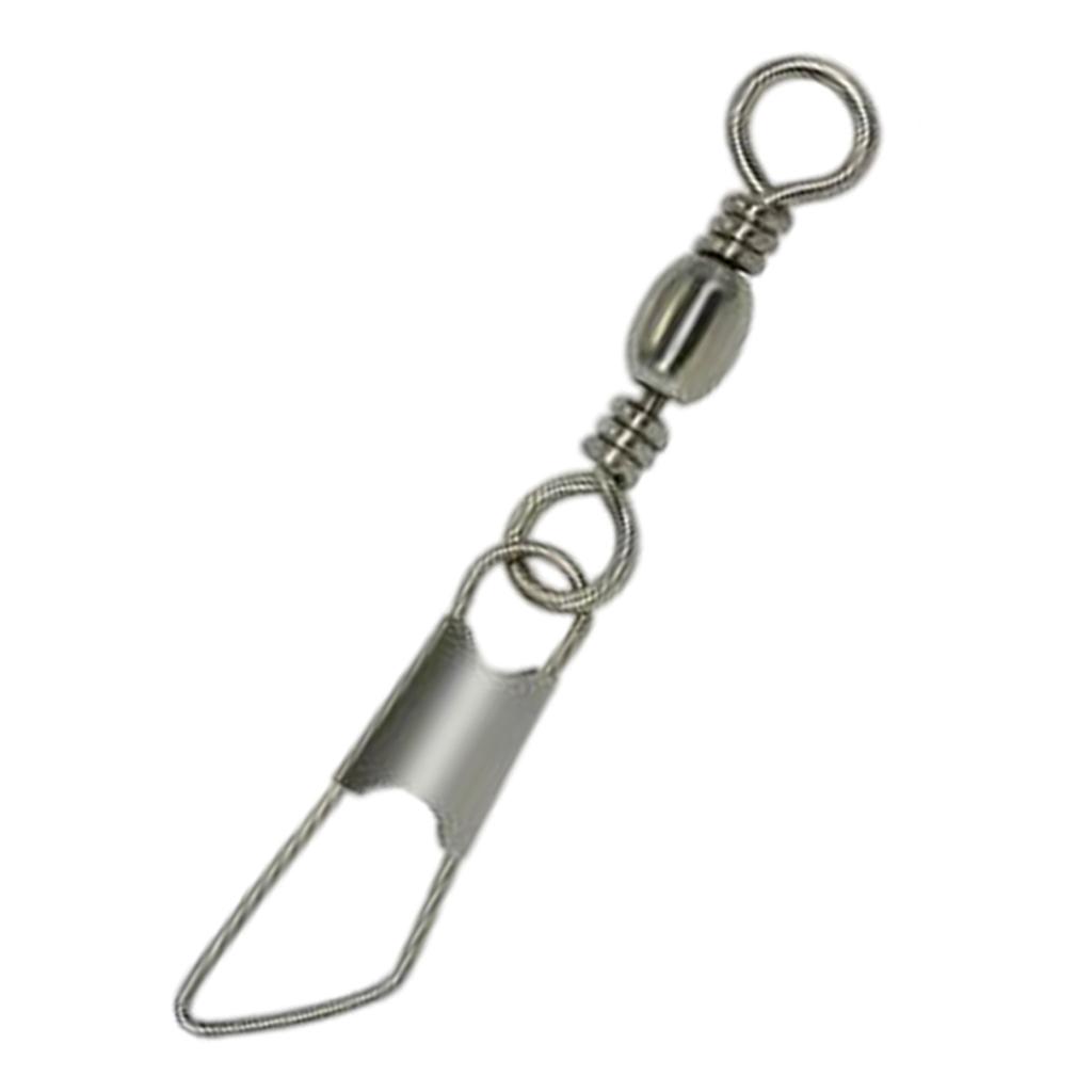 Ball Bearing Barrel Swivels Fishing Tackle Barrel Snap Swivel Copper Fishing Line Connector for Freshwater Saltwater