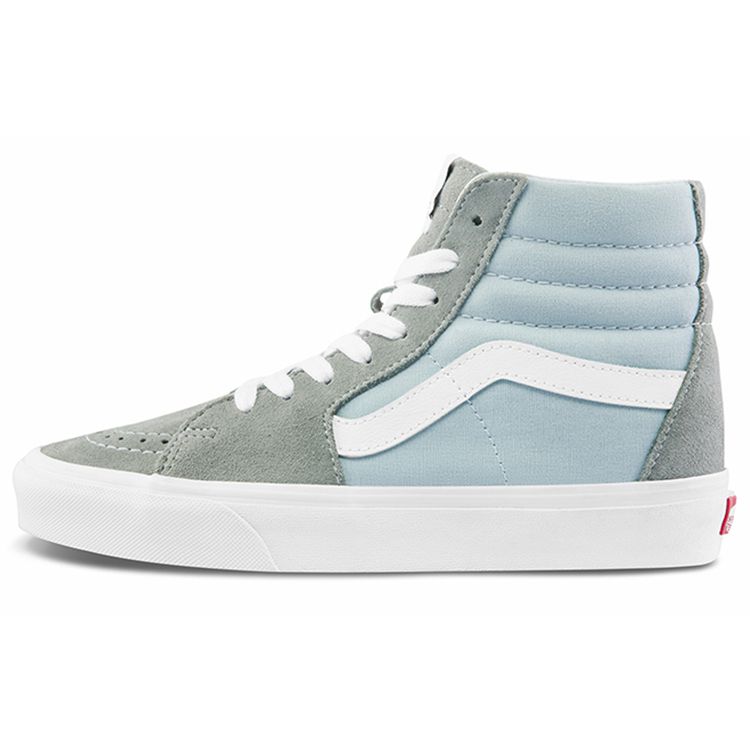 Vans Sk8 Canvas Comfortable Versatile High-Top Skate Shoes Unisex Sneakers Gray VN0A32QG4FY