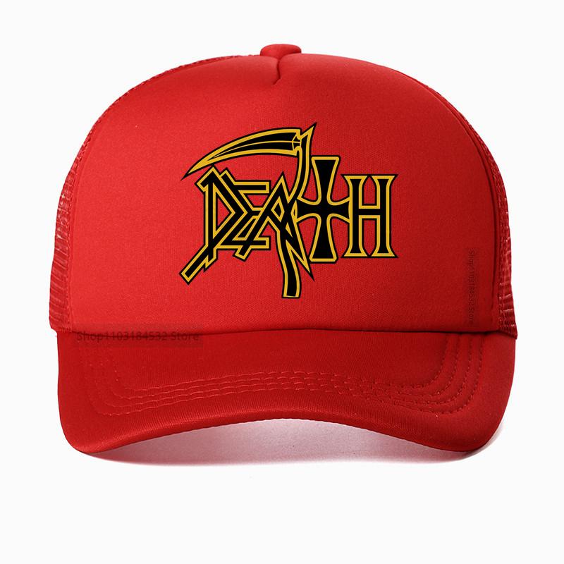 Death Metal Band Mesh Baseball Cap Fashion Rock Enthusiast Fan Hat Summer Unisex Breathable trucker hat Adjustable
