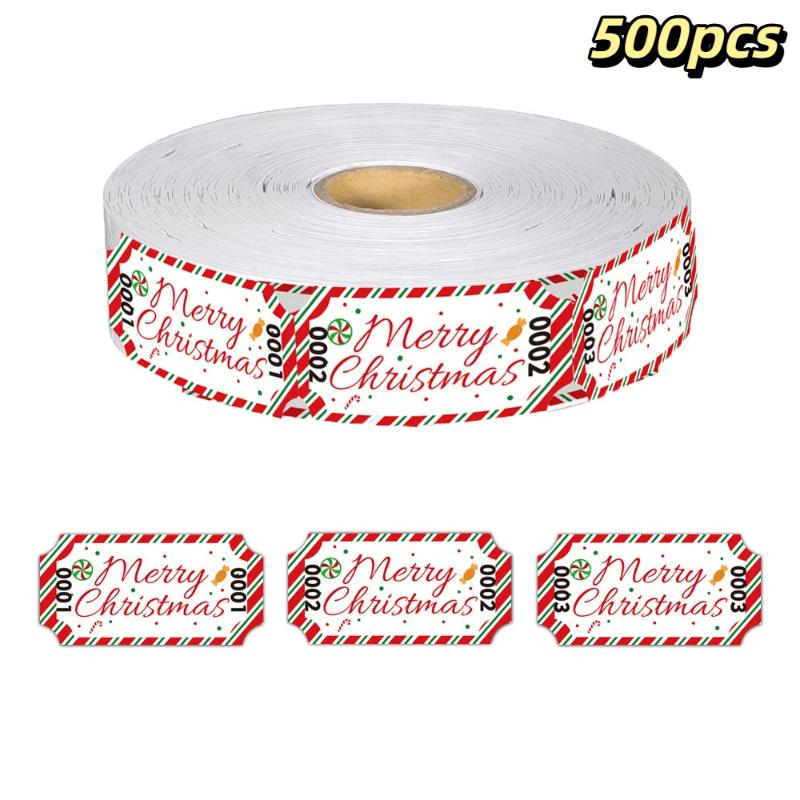 Colorful Tearable Raffle Tickets Double Rolls Admission Ticket, For Events, Competitions, Classroom Rewards, Carnivals