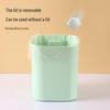 Desktop Trash Can with Lid - Office Storage Bucket for Dorm or Bedroom Tabletop