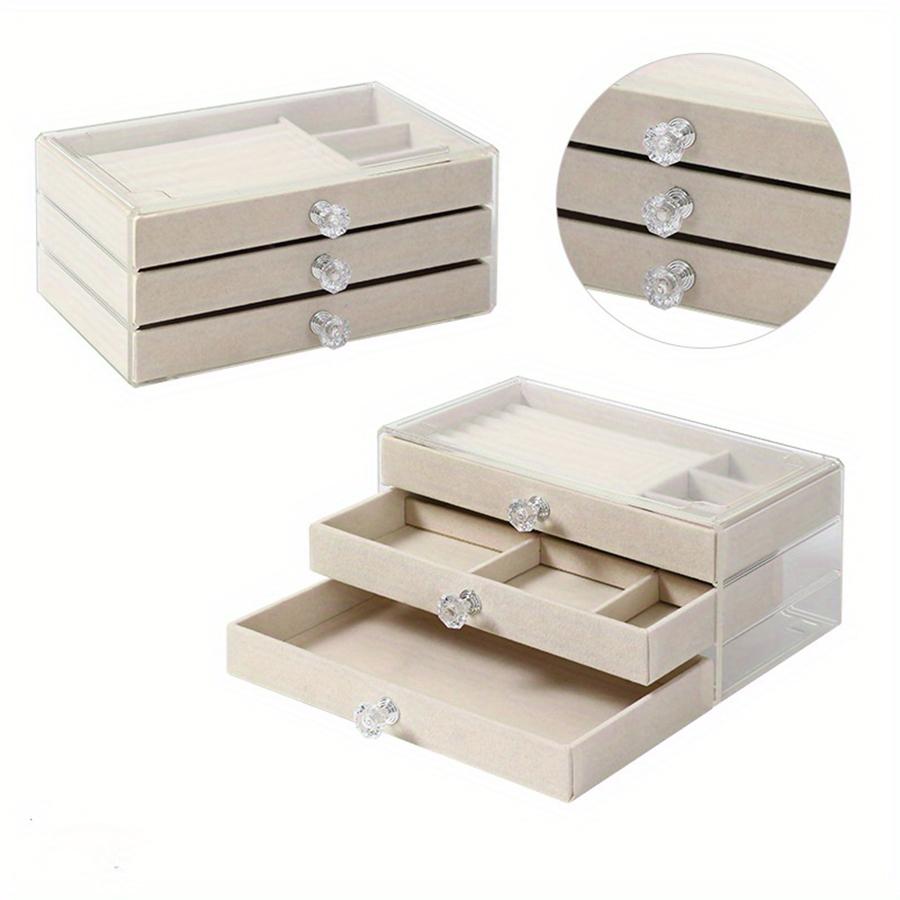 1PC. Simple Fashion Acrylic Drawer Type Jewelry Storage Box, Suitable For All Kinds Of Jewelry Storage And Storage.Jeweler