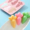 6-Cavity Carrot Cake Mold Silicone Baking Mold Pink Non-Stick DIY Cake Decorating Tool Fondant Chocolate Pudding Jelly Mould