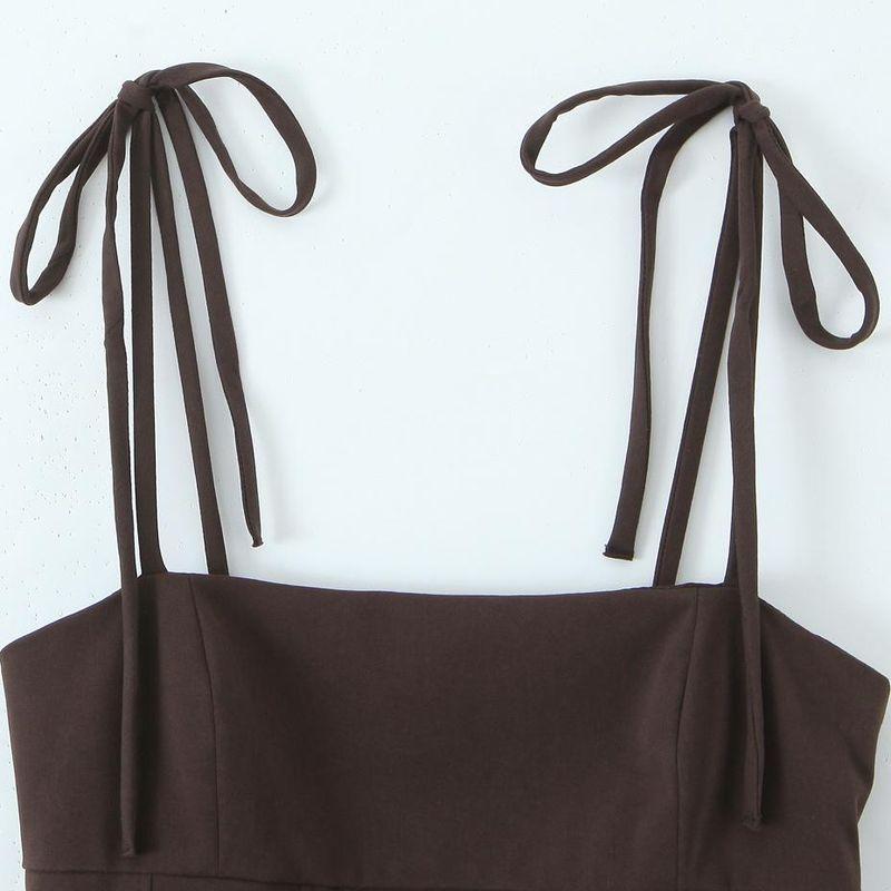 Kaslead New Arrival Women's Clothing Fashion Style Fashion Minimalist Bowknot Decoration Stretch Tops 4661022