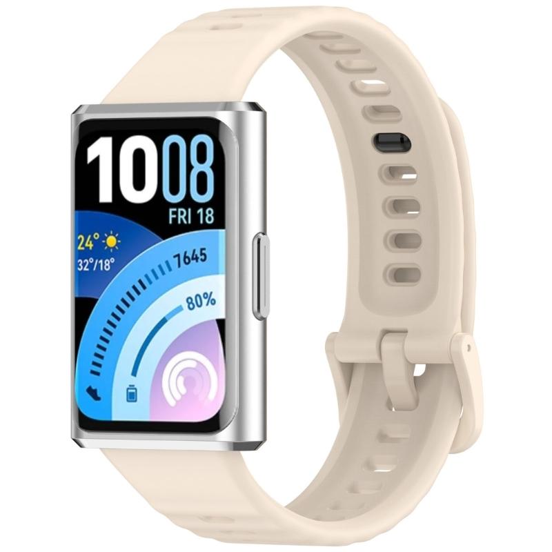 Watch Straps Bracelets Washable Suitable For Activity Monitor Devices Trendy Textured Flexible Silicone Sports Wristband