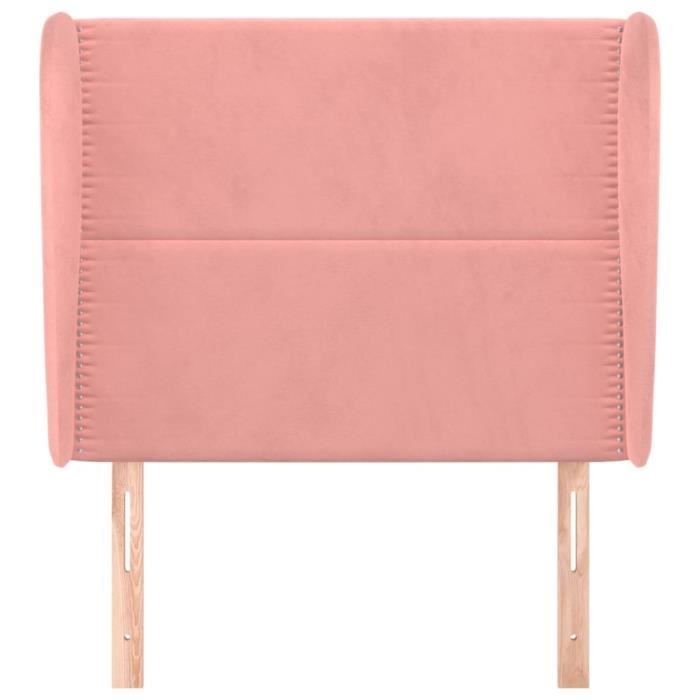 VidaXL Headboard with Ears Pink 83x23x118-128 Cm Velvet3117851