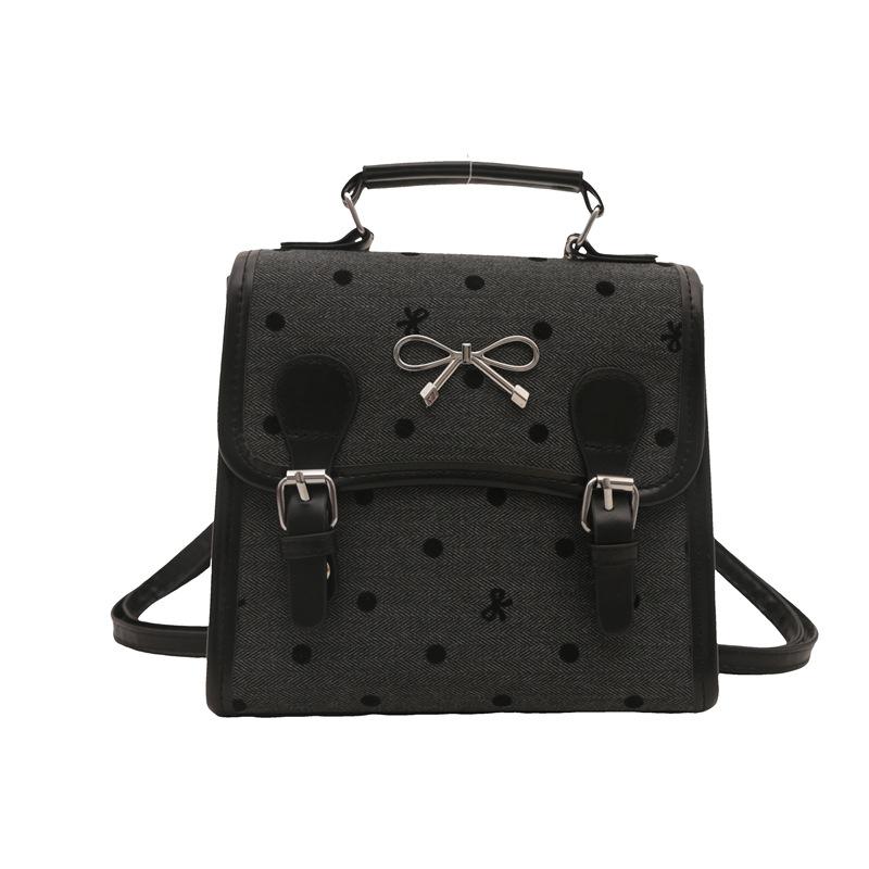 College Storm Canvas Backpack Women's New Summer Trendy Korean Backpack Versatile Leisure Travel Bag