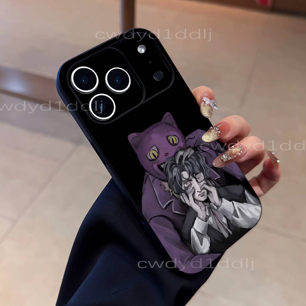 

PocketCat F-Fear H-Hunger Phone Case For iPhone 17,16,15,11,12,14,13 Pro Max Mini XS,XR,7 Plus 16E Air Shockproof Soft Cover iPhone13mini