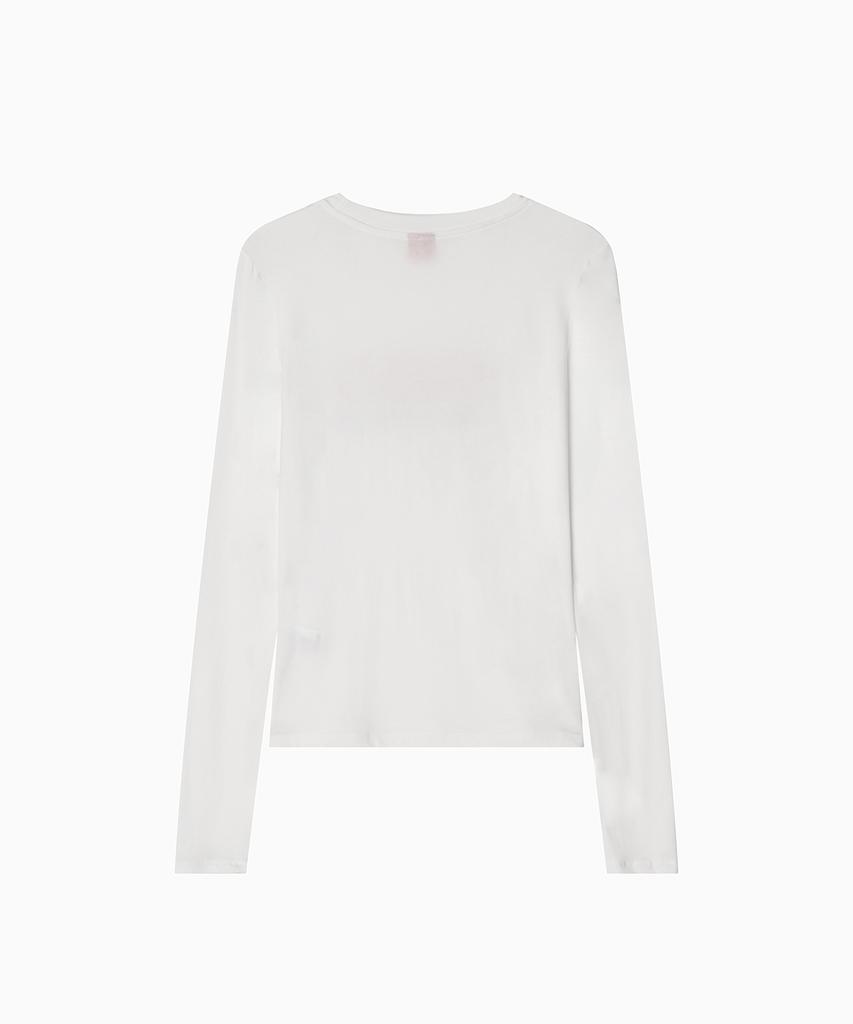 Minasu Mns Soft Fitted Long T Shirt_White
