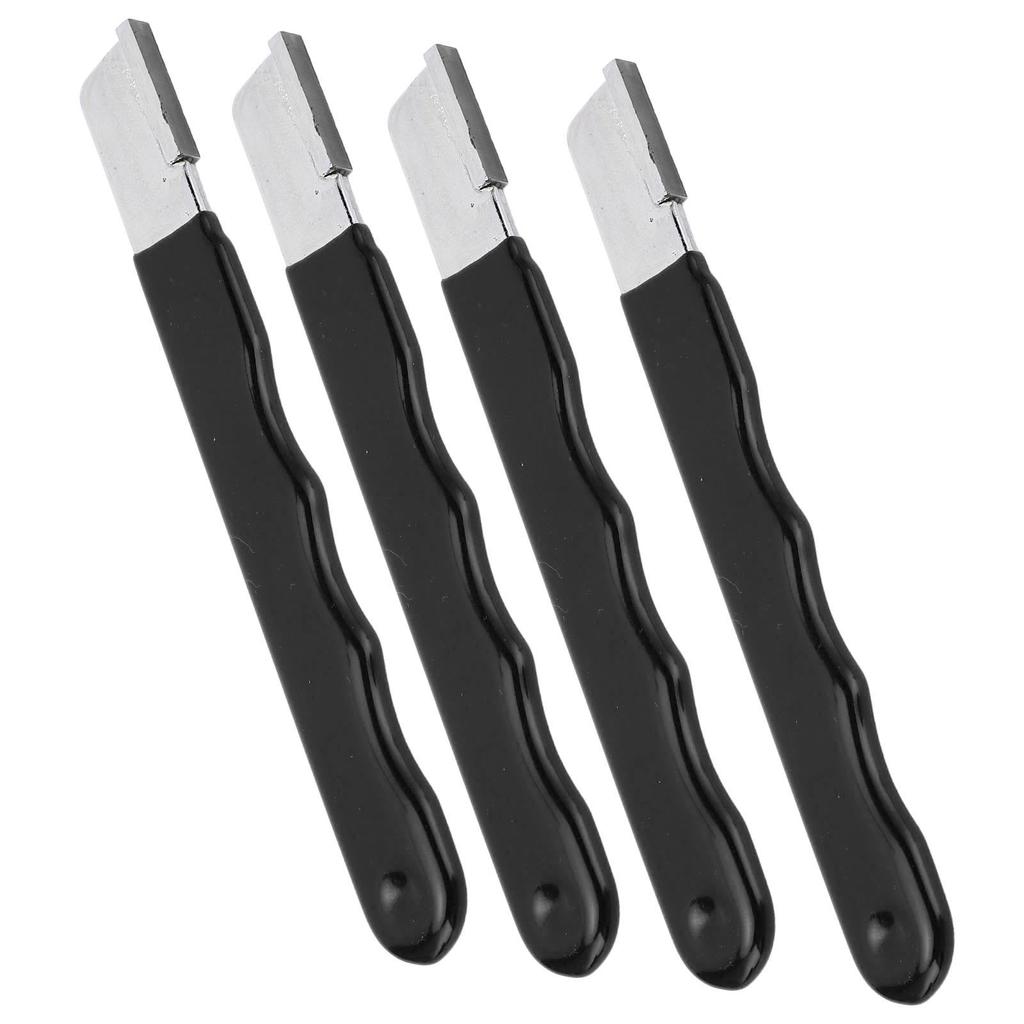 4Pcs Garden Tool Sharpener Mini Portable Cutter for Gardening Pruner Hedge Shears Scissors Black