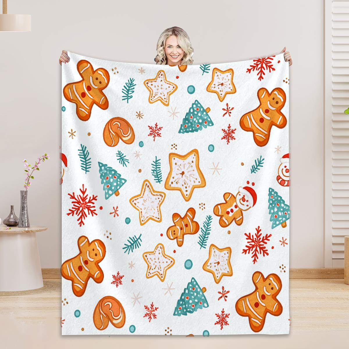 

2026 Christmas Flannel Blankets Living Room Bedroom Sofa Blankets Birthday Christmas Gifts For Girls Bedroom Soft Throw Blanket 75x100cm