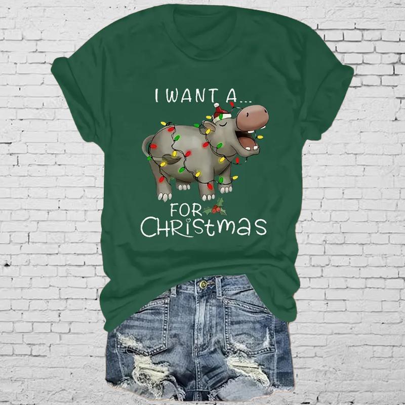 Μόδα Γυναικείο Μπλουζάκι με Αστεία Casual Στρογγυλή Λαιμόκοψη Κοντομάνικο Μπλουζάκι Καλοκαιρινό Γυναικείο Μπλουζάκι