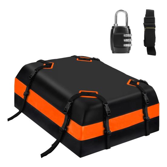 21 Cubic Feet Car Rooftop Cargo Bag with Anti-Slip Mat Waterproof Auto Roof Top Luggage Storage Bag Traveling Car Roof Top Carrier Bag