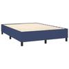 Cadre de lit avec matelas - Maison Exclusive - 140x190 cm - Tête de lit réglable - Bleu
