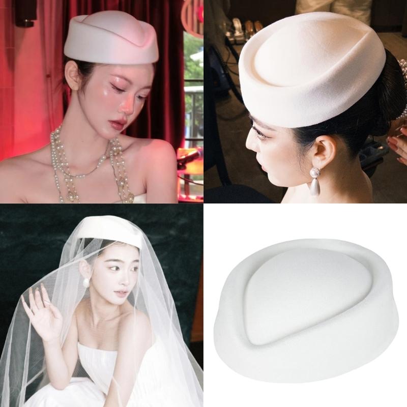 Classical Beret Hat Fashionable Design Fascinator Hat for Women Formal Occasion Cocktail Party Dressingup Headpiece