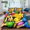 Bowling Duvet Cover Polyester Sport Competition Quilt Cover Sports Games Starry Sky Blue Line Bedding Set Double Queen King Size