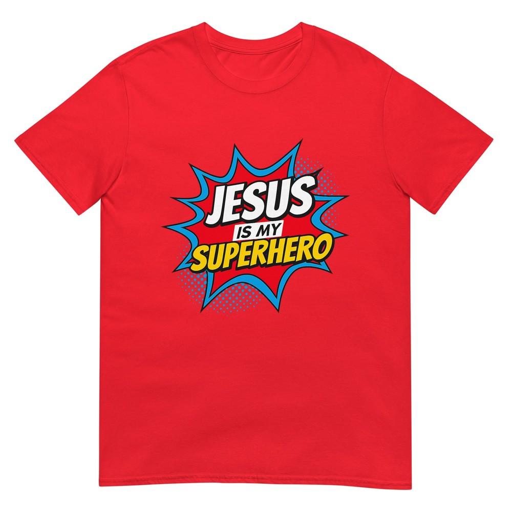 Jesus Is My Superhero Christian TShirt S