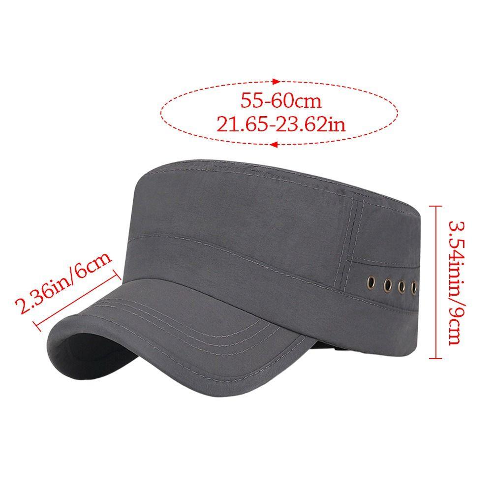 Anti-UV Baseball Cap Breathable Sun Hat Fashion Flat Top Hat  Men Women