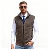 2025 Höst/Vinter Herrstickad Väst med Ståkrage