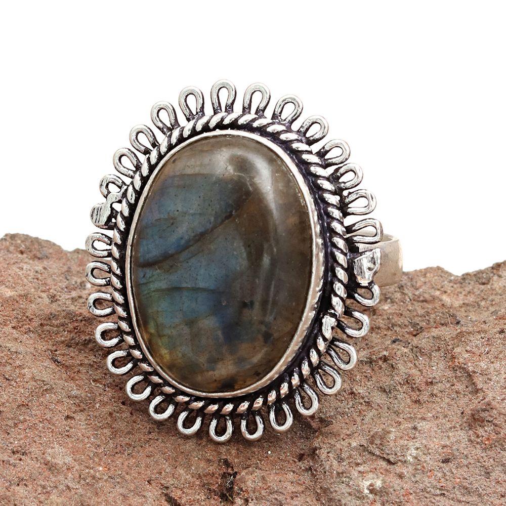 Labradorite Gemstone Handmade Silver Jewelry  "8"