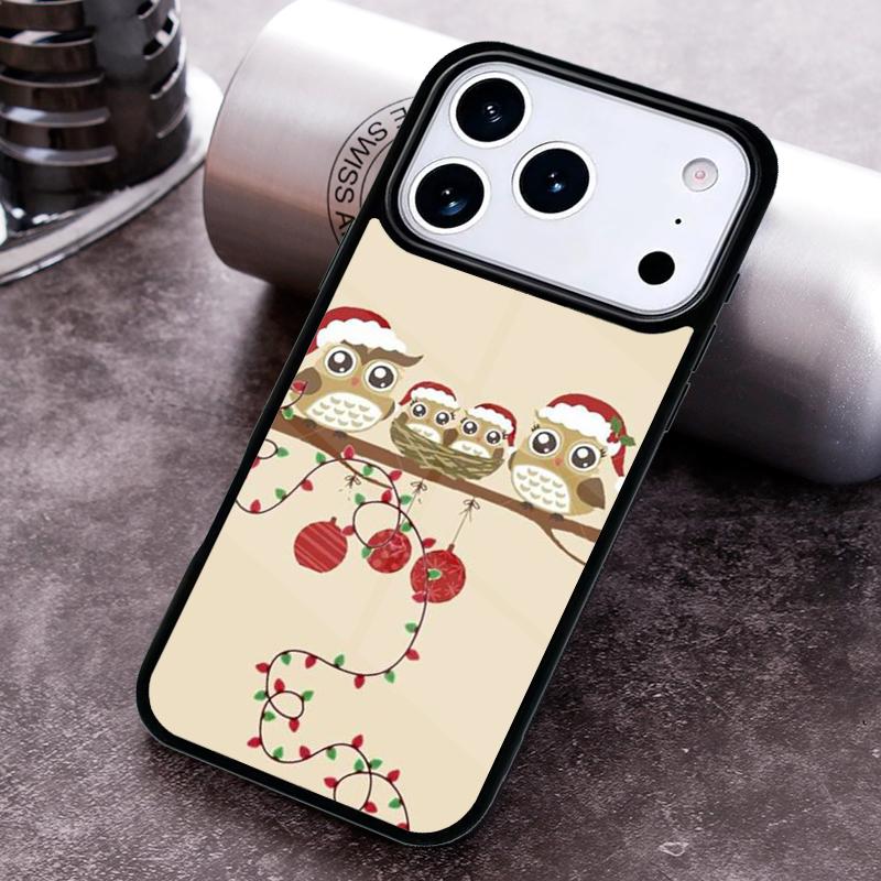 

Рождественский чехол-сова для iPhone 17 16 15 14 13 12 11 Pro Max Plus 17Air Мягкий силиконовый чехол iPhone 13 Pro