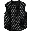 Kurzarm Oversize Baumwolle Pünktchen Vintage Hemden & Blusen für Bluse Lässig locker Sommer Oberteile Damen Knopfleiste Hemd
